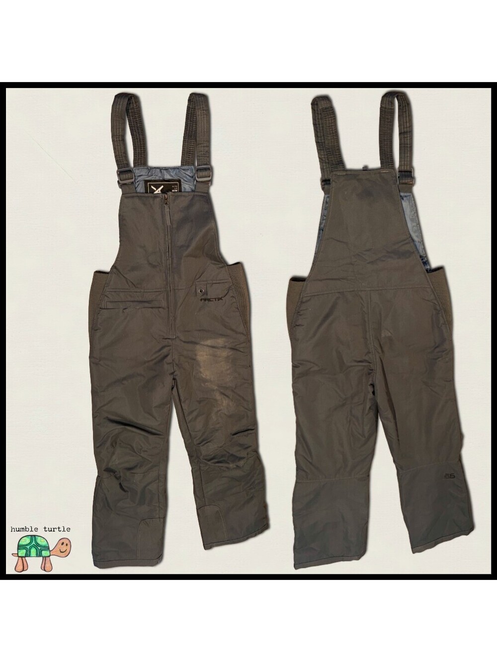 Arctix Youth Essential Insulated Snow Bib Overalls Charcoal / Dark Grey | Size M